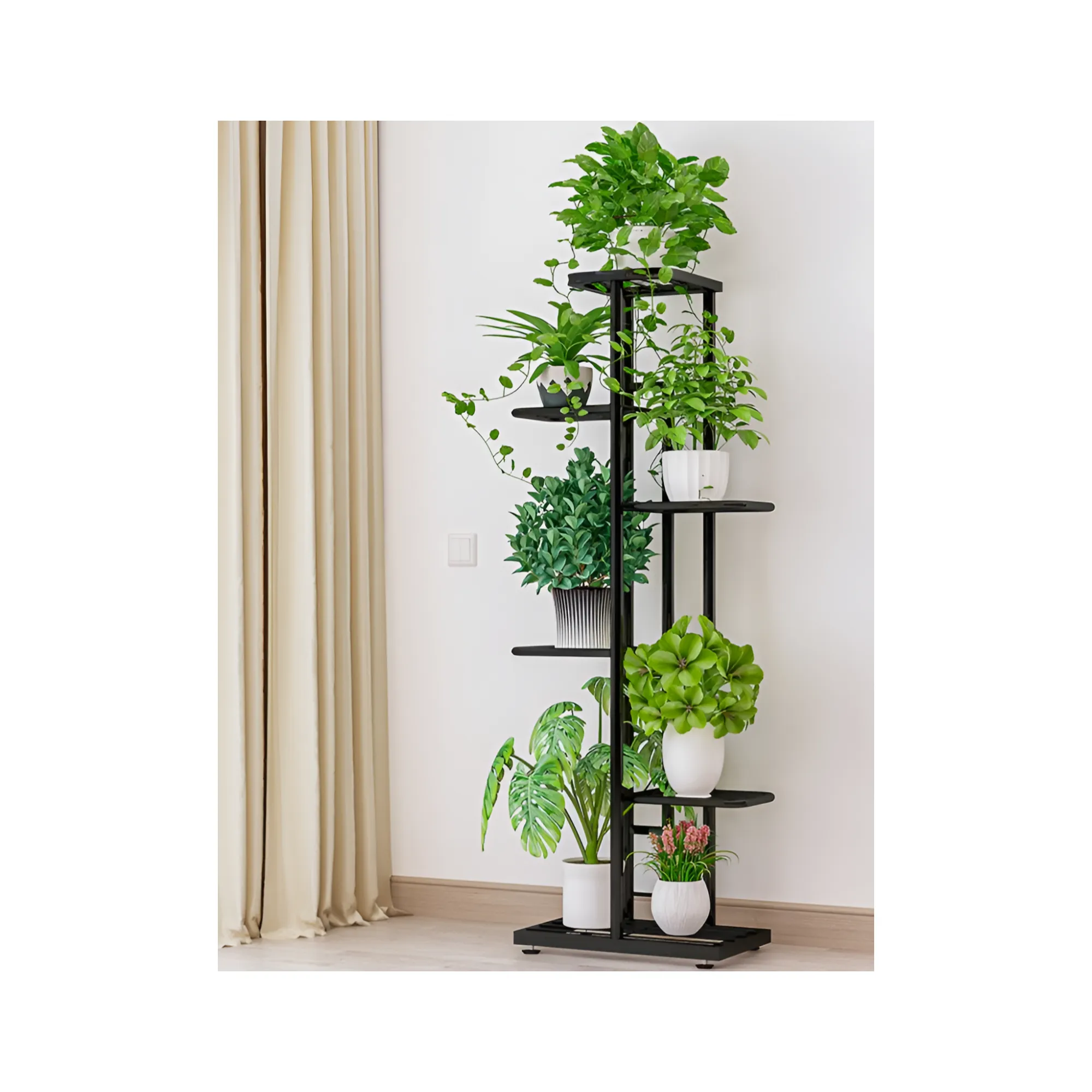 107.5cm 6-Tier Shelf Organizer for Indoor and Outdoor Garden Decoration