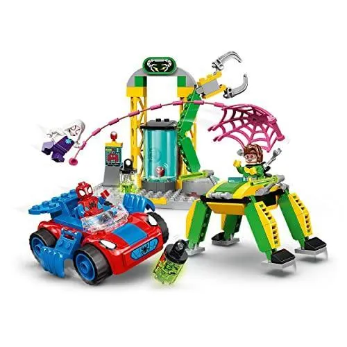 10783 Marvel Spider-Man at Doc Ock’s Lab Set with Mech and Car Toy