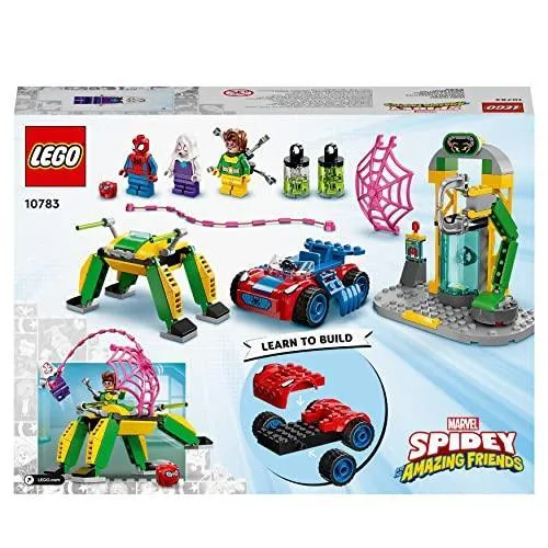 10783 Marvel Spider-Man at Doc Ock’s Lab Set with Mech and Car Toy