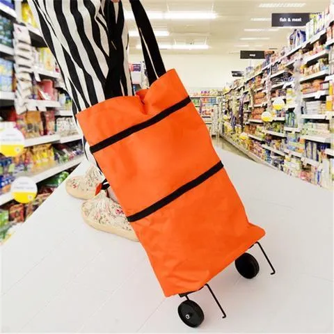 2 in 1 Extensible Shopping Bag on Wheels