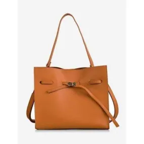 2 Pieces Minimalist Casual Shoulder Bag Set - Brown