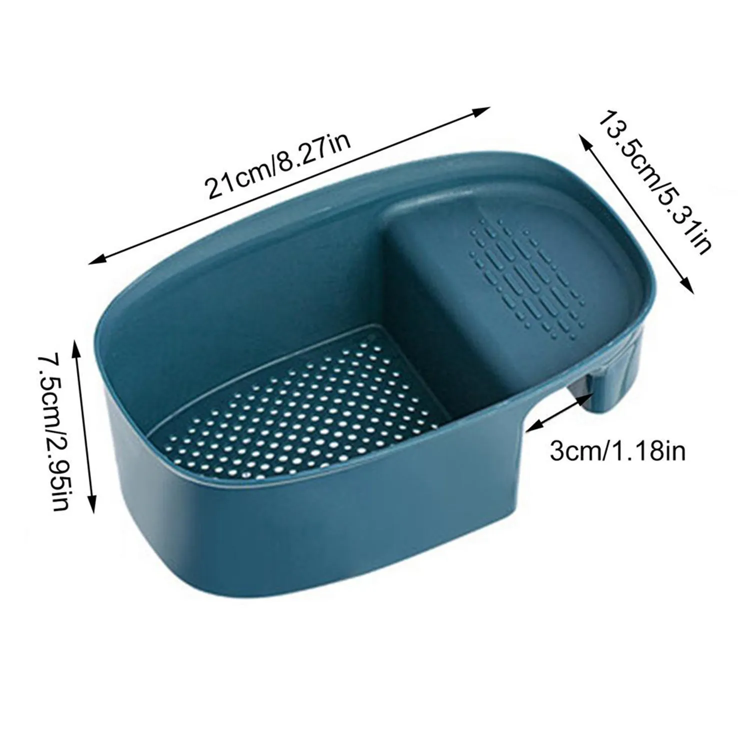 2833 Kitchen Dish Drainer and Drying Rack Sink Basket for Washing Bowls Utensils Vegetables Fruits Storage Organiser