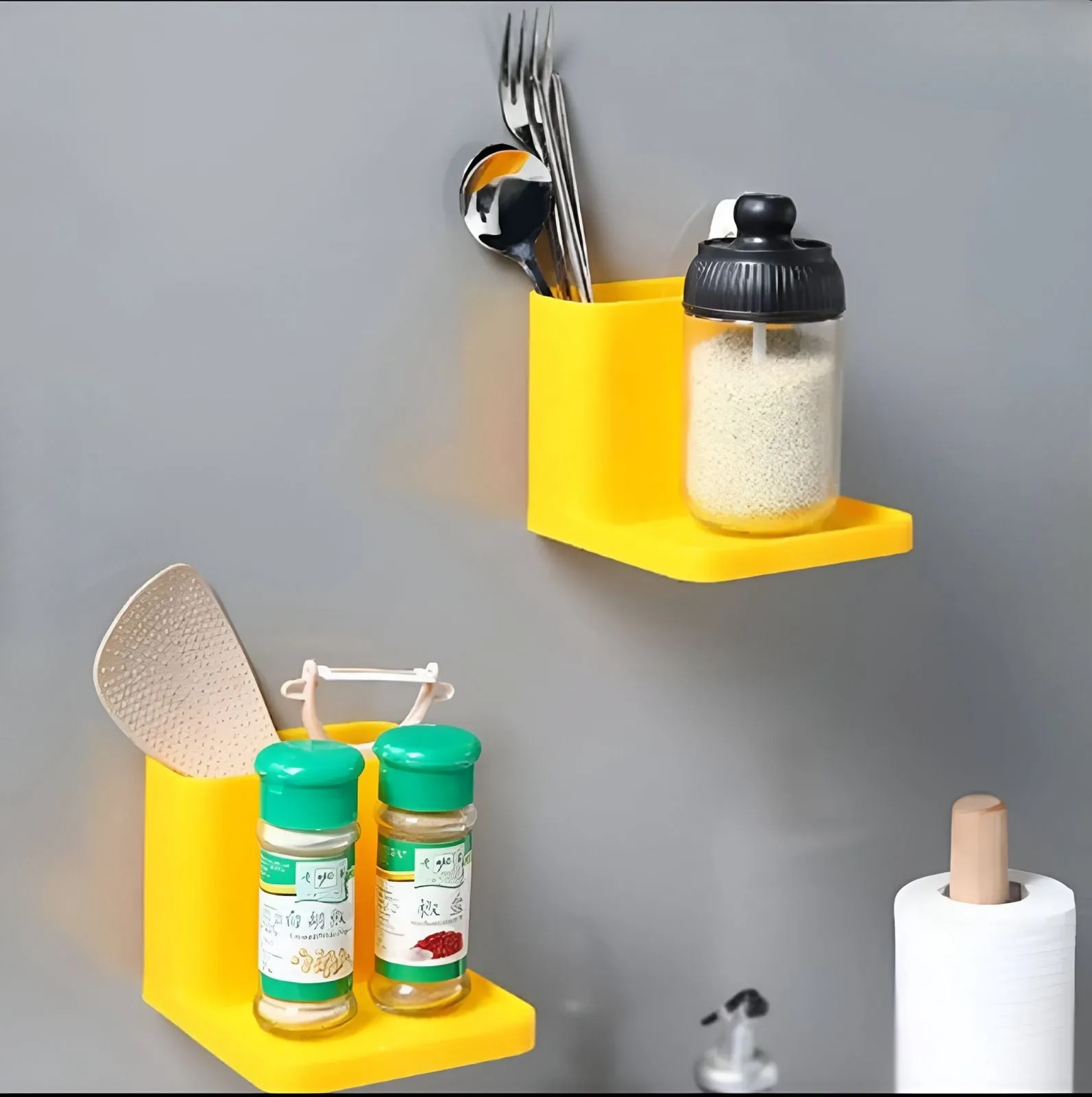 2in1 Self Adhesive Wall and Table Bathroom & Dressing Table Stuff Organizer