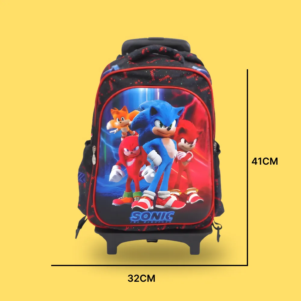 3 in 1 Cool And Elegant 3D Cartoon Design Backpack (TROLLEY NOT INCLUDED)