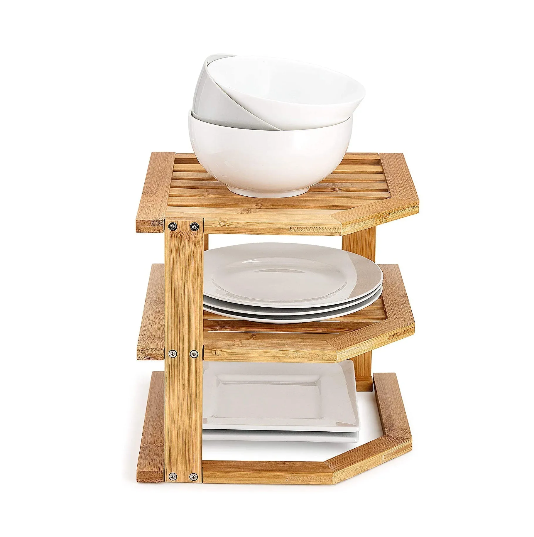 3 Tiers Bamboo Kitchen Rack Storage