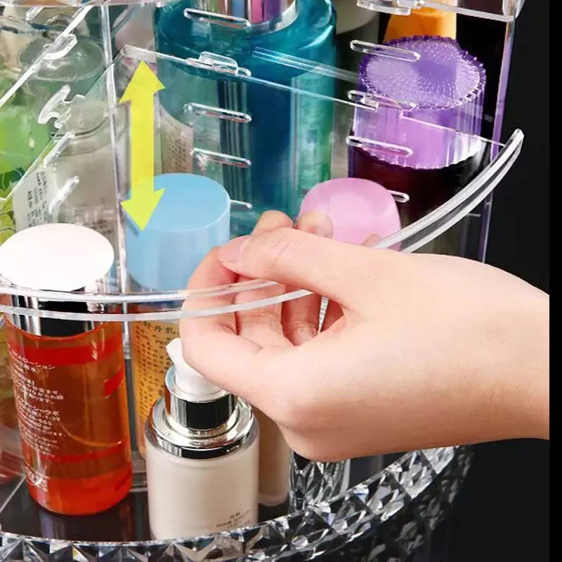 360 Rotating Makeup & Skin Care Organizer Desktop Large Capacity Acrylic Organizer