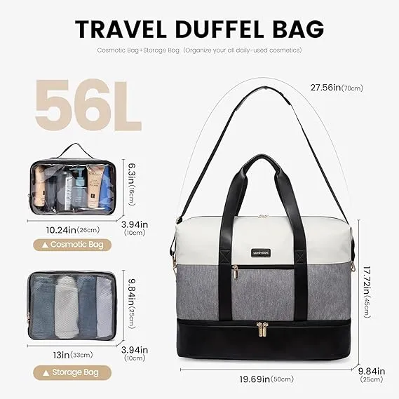 3Pcs Large Travel Duffel Bag