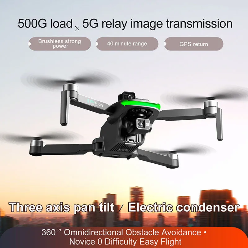 4K Drone S155 Pro 3-Axis Gimbal Obstacle Avoidance GPS 5G Relay WIFI Brushless Quadcopter