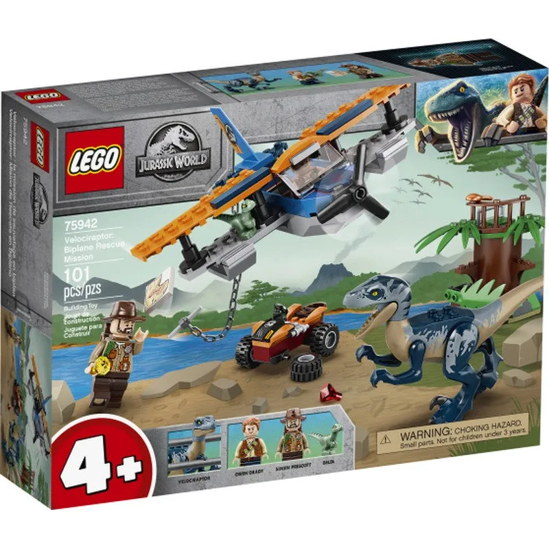 75942 LEGO® Jurassic World Velociraptor Biplane Rescue Mission