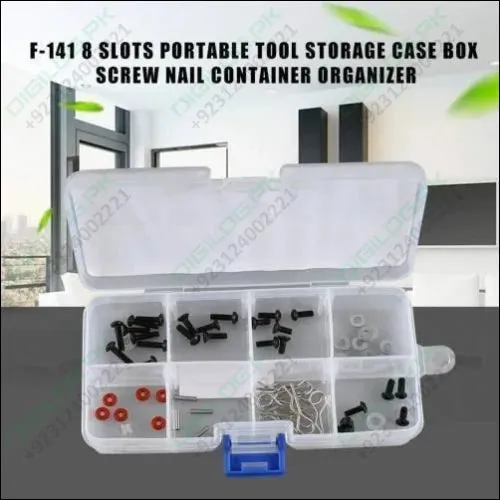 8 Grid Electronic Component Organizer Storage Box Tool Case F-141