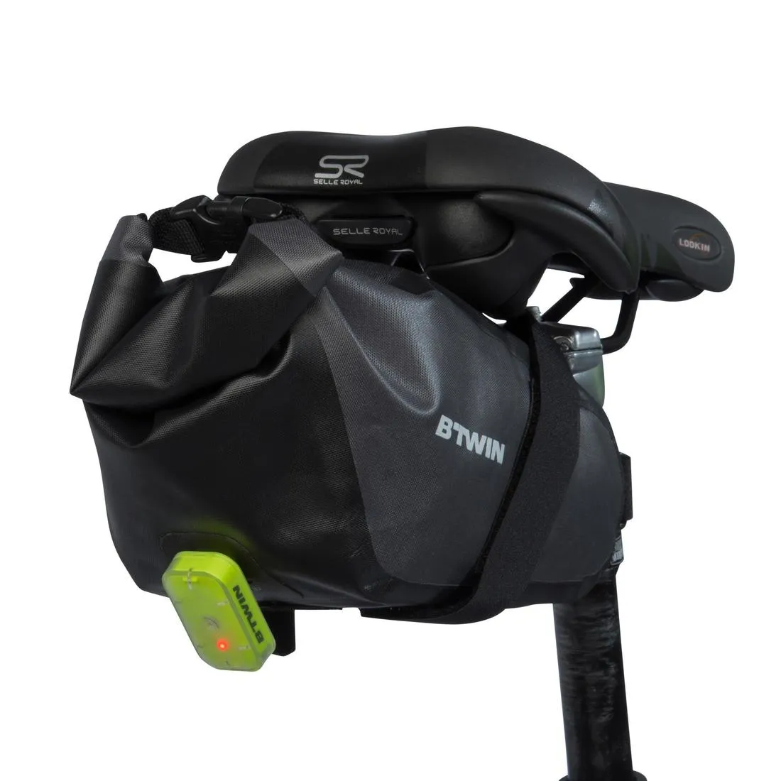 900 Waterproof Bike Saddle Bag 2.5L - Black