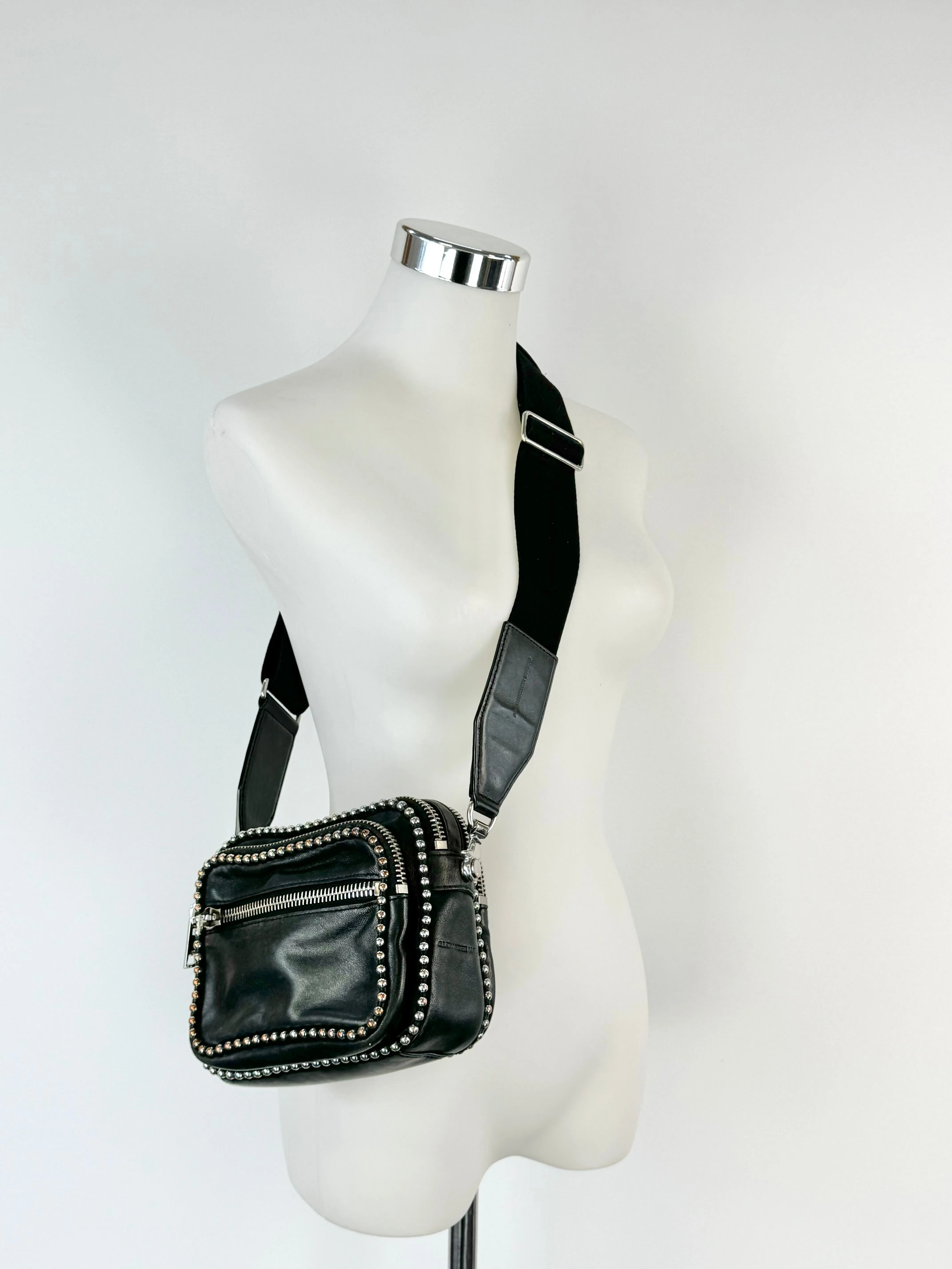 Alexander Wang Black 'Attica' Studded Cross Body Bag