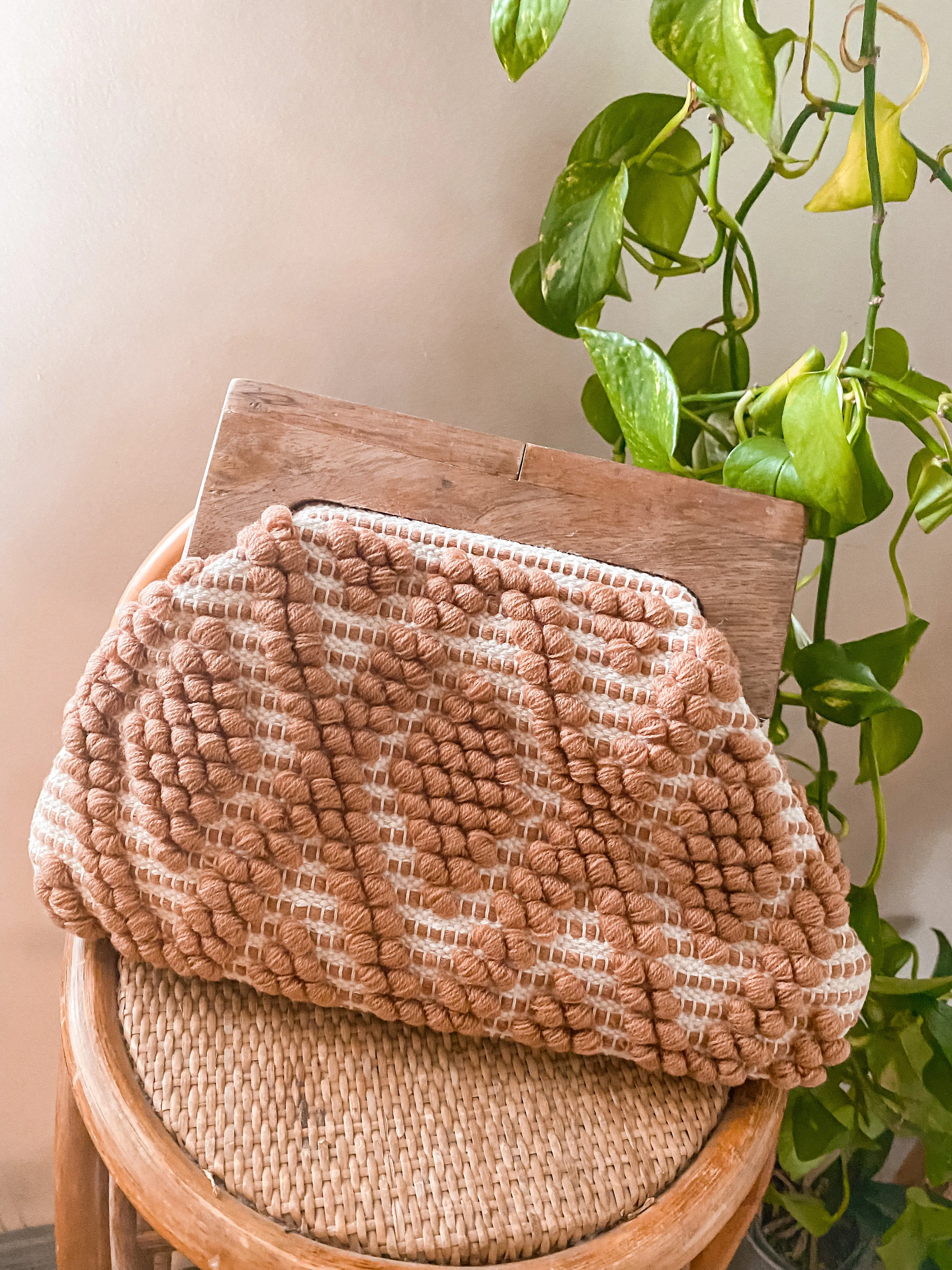 Allie Woven Clutch