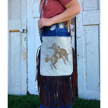 American Darling Conceal Carry Bronc Hide Purse