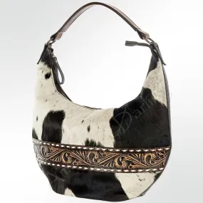 American Darling  Hair on Hide Tooled Leather Shoulder Bag