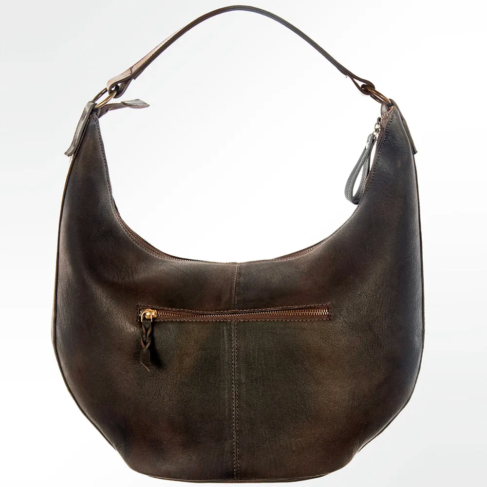 American Darling  Hair on Hide Tooled Leather Shoulder Bag