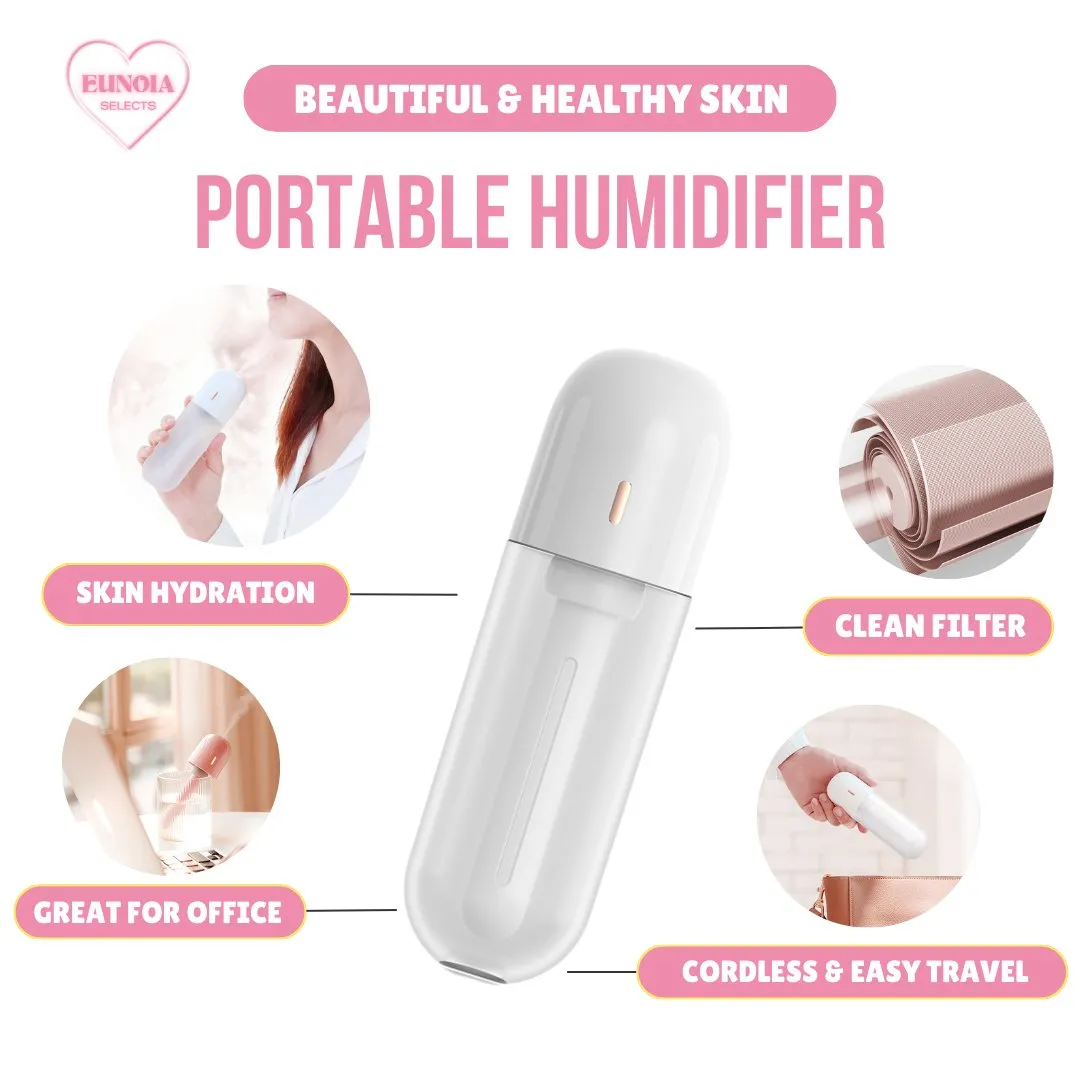 AQUA Portable Nano Mist Humidifier -  Skin Hydration Spa for Home/ Office Use