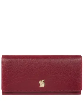 'Arabella' Deep Red Leather RFID Purse