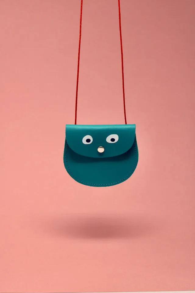 Ark's Googly Eye Pocket Purse in Turquoise