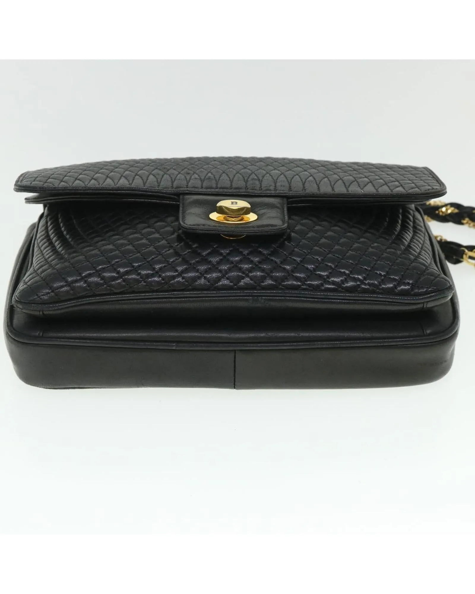 Bally Quilted Shoulder Bag Black