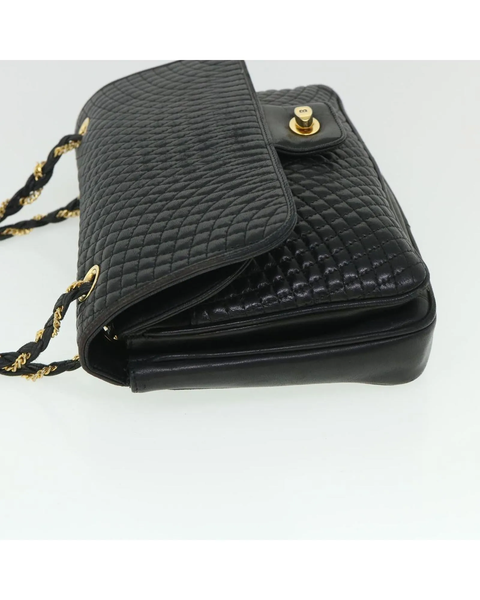 Bally Quilted Shoulder Bag Black