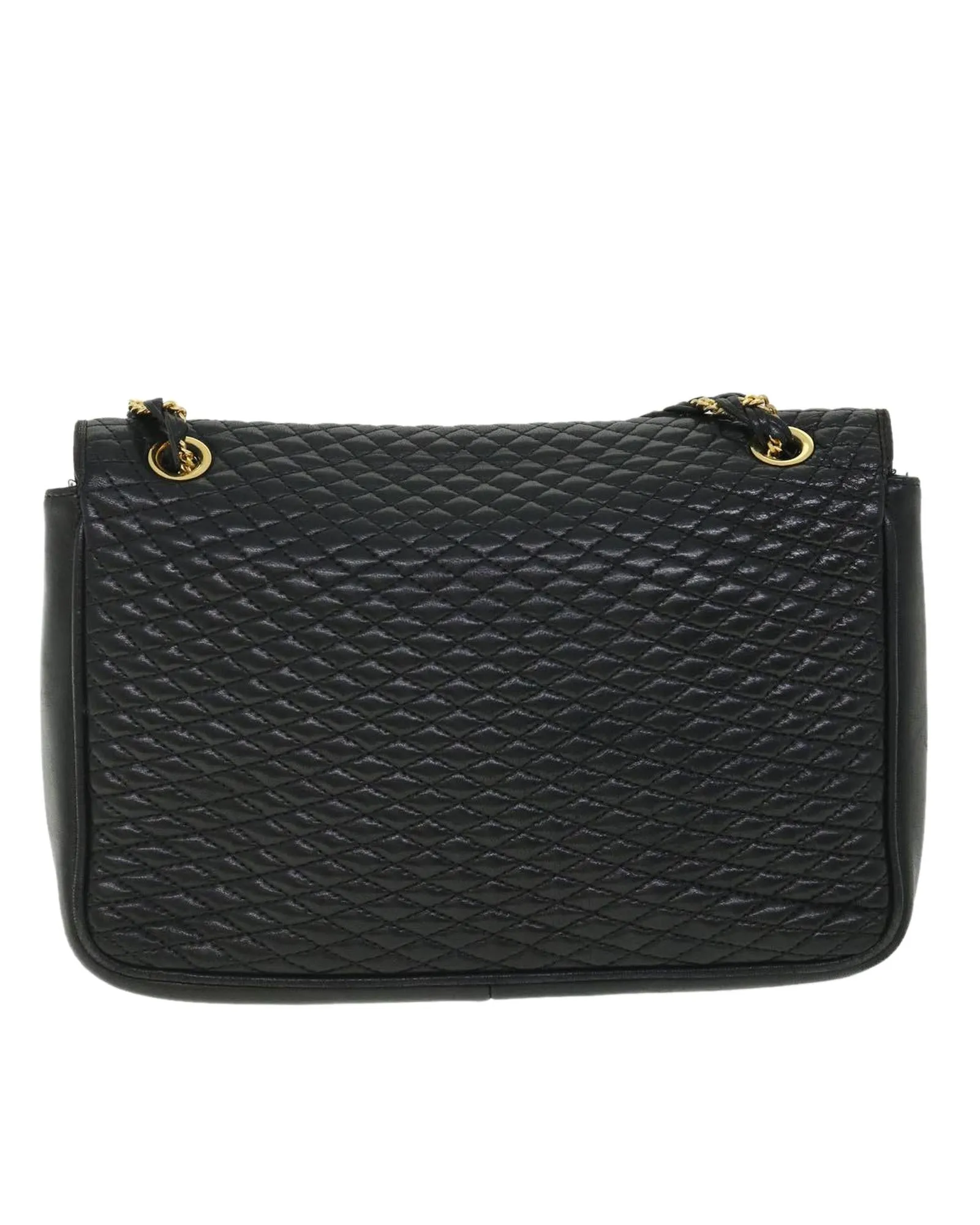 Bally Quilted Shoulder Bag Black