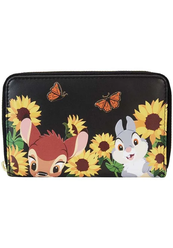 Bambi: Sunflower Friends | ZIP AROUND WALLET