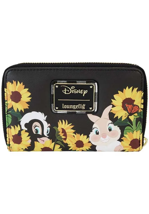 Bambi: Sunflower Friends | ZIP AROUND WALLET