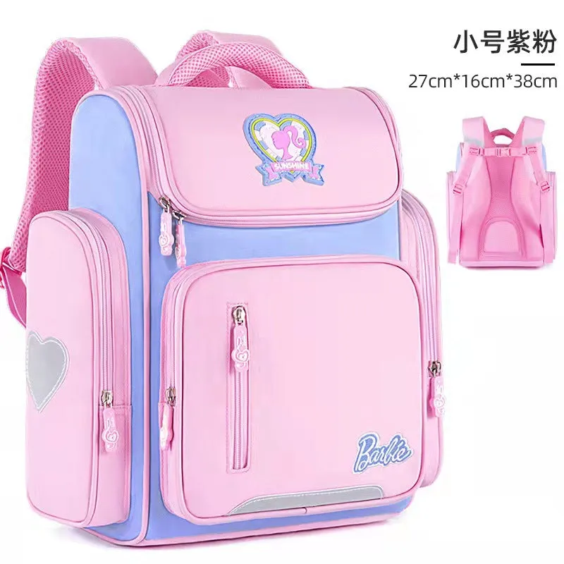 Barbie Schoolbag Schoolgirls 2021 New Style Girls Girls Ultralight Backpacks For Children In Grades 13 To 6