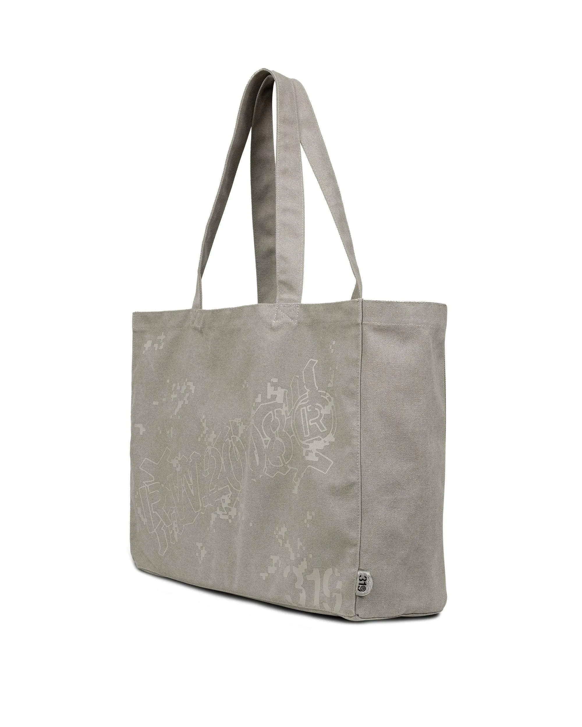 Beige Army Shopping Bag