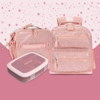 Bentgo Kids' 14.25" School Backpack - Petal Pink Glitter