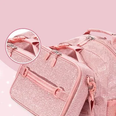 Bentgo Kids' 14.25" School Backpack - Petal Pink Glitter