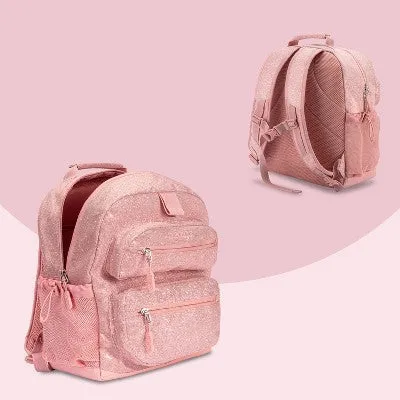 Bentgo Kids' 14.25" School Backpack - Petal Pink Glitter