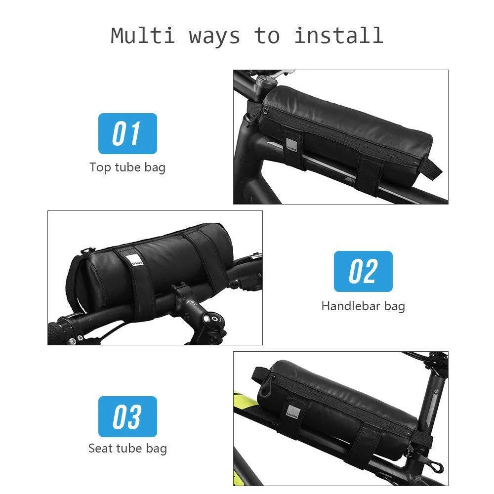 Bike Handlebar Bag Cycling Top Tube Bag Bike Bicycle Front Frame Bag Cycling Strap-on Storage Bag