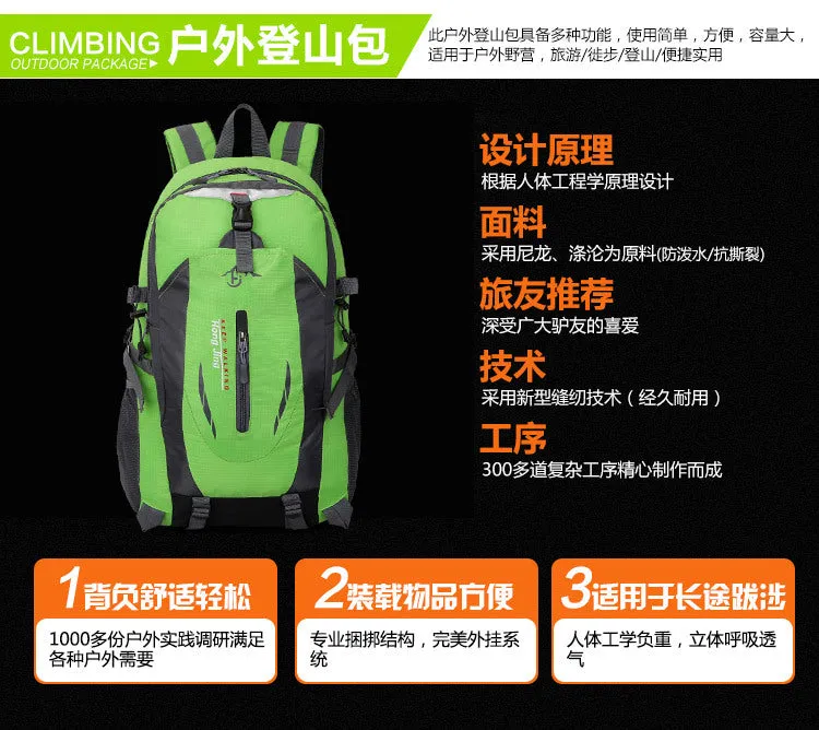 Black Outdoor Swagger Bag Polyamides and Nylon Backpack for Travel