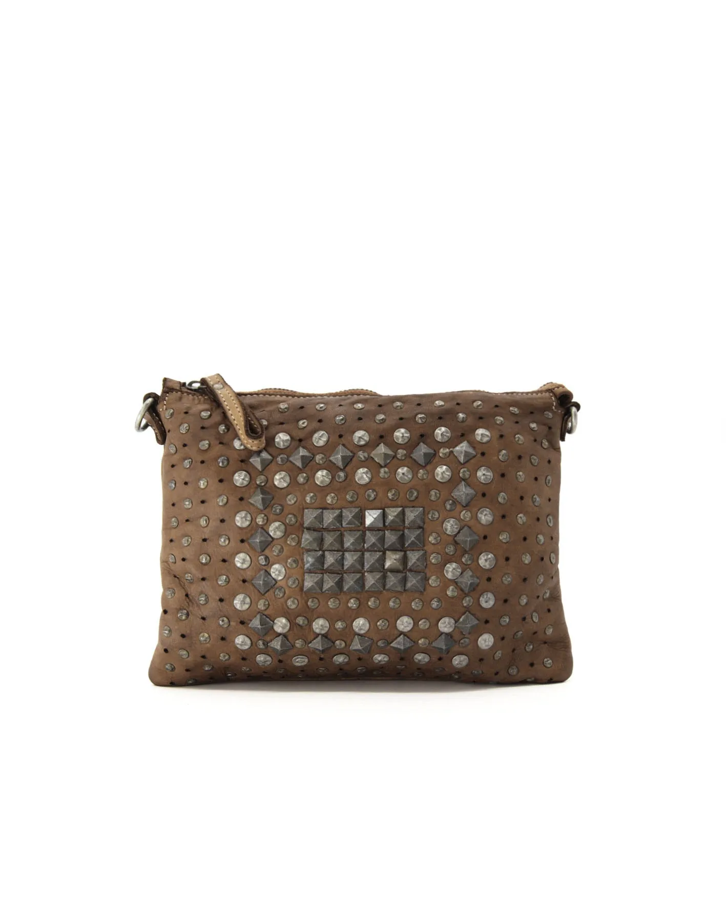 Boho chic studded leather vintage crossbody bag wholesale