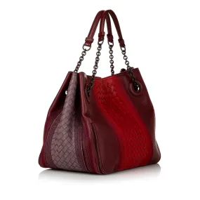 Bottega Veneta Intrecciato Leather Tote Bag (SHG-Xb9o1E)