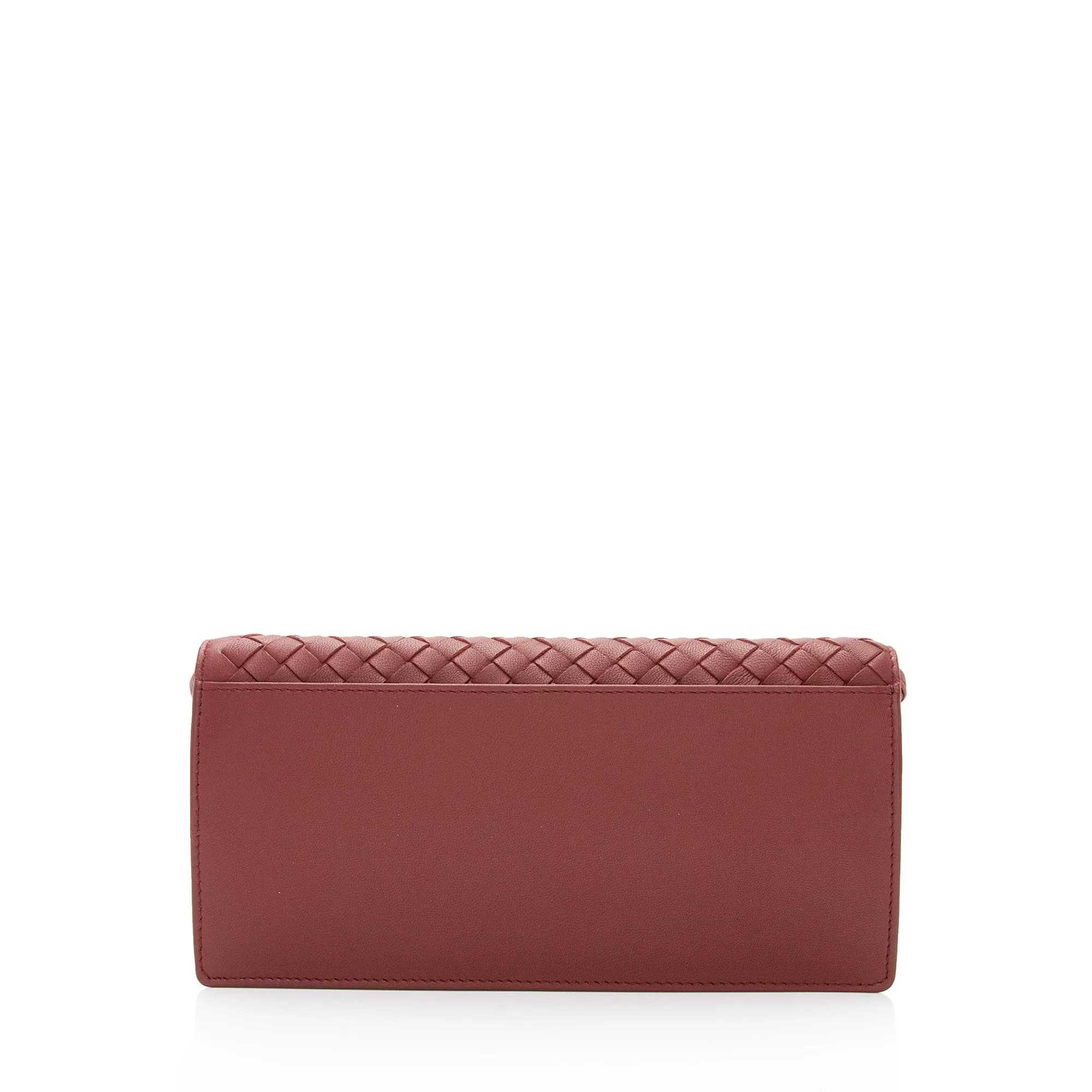 Bottega Veneta Intrecciato Nappa Flap Clutch (SHF-tEWJJp)