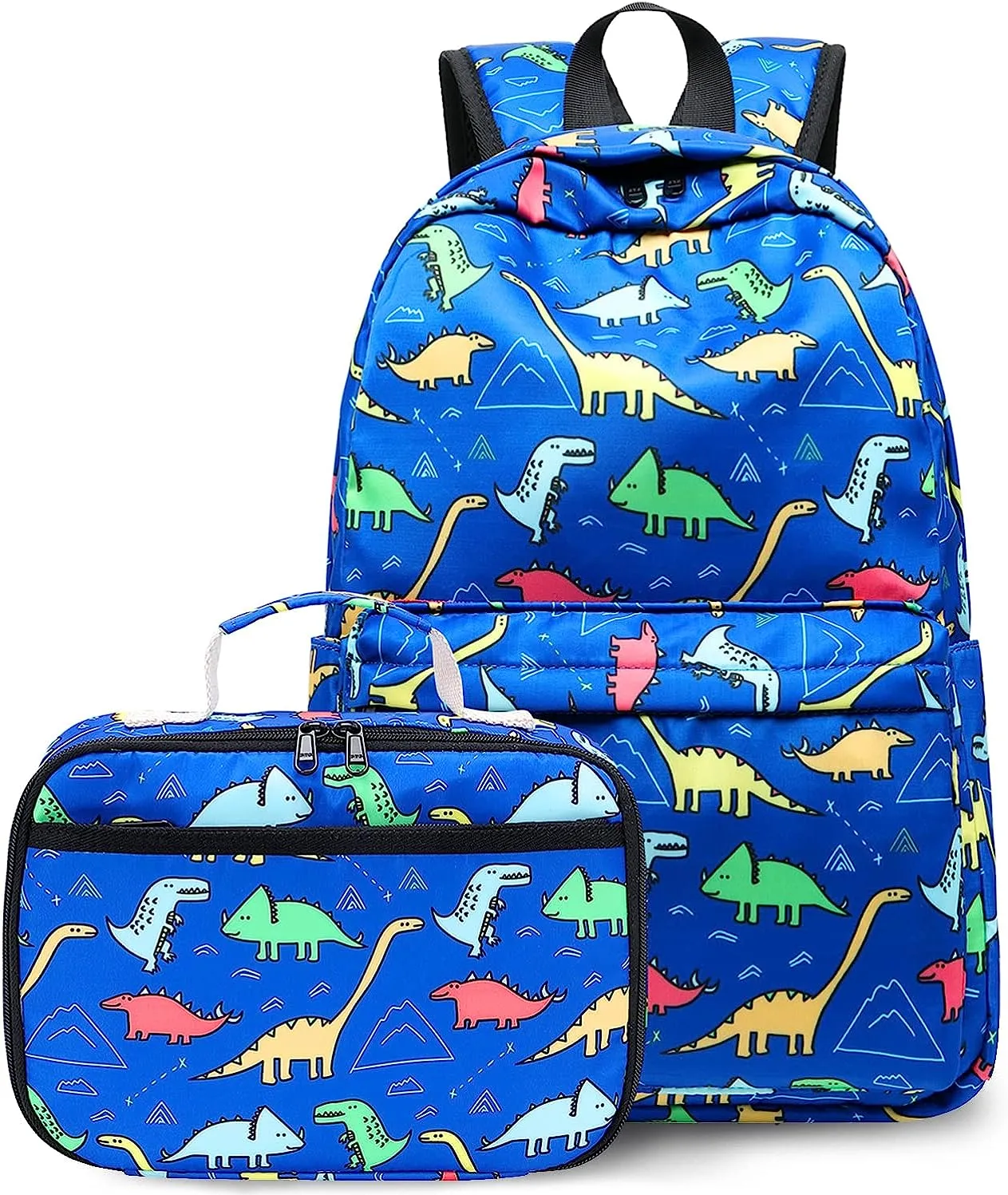 Boys Girls Preschool Backpack with Lunch Box Toddler Kindergarten School Bookbag Set for Age 3-9