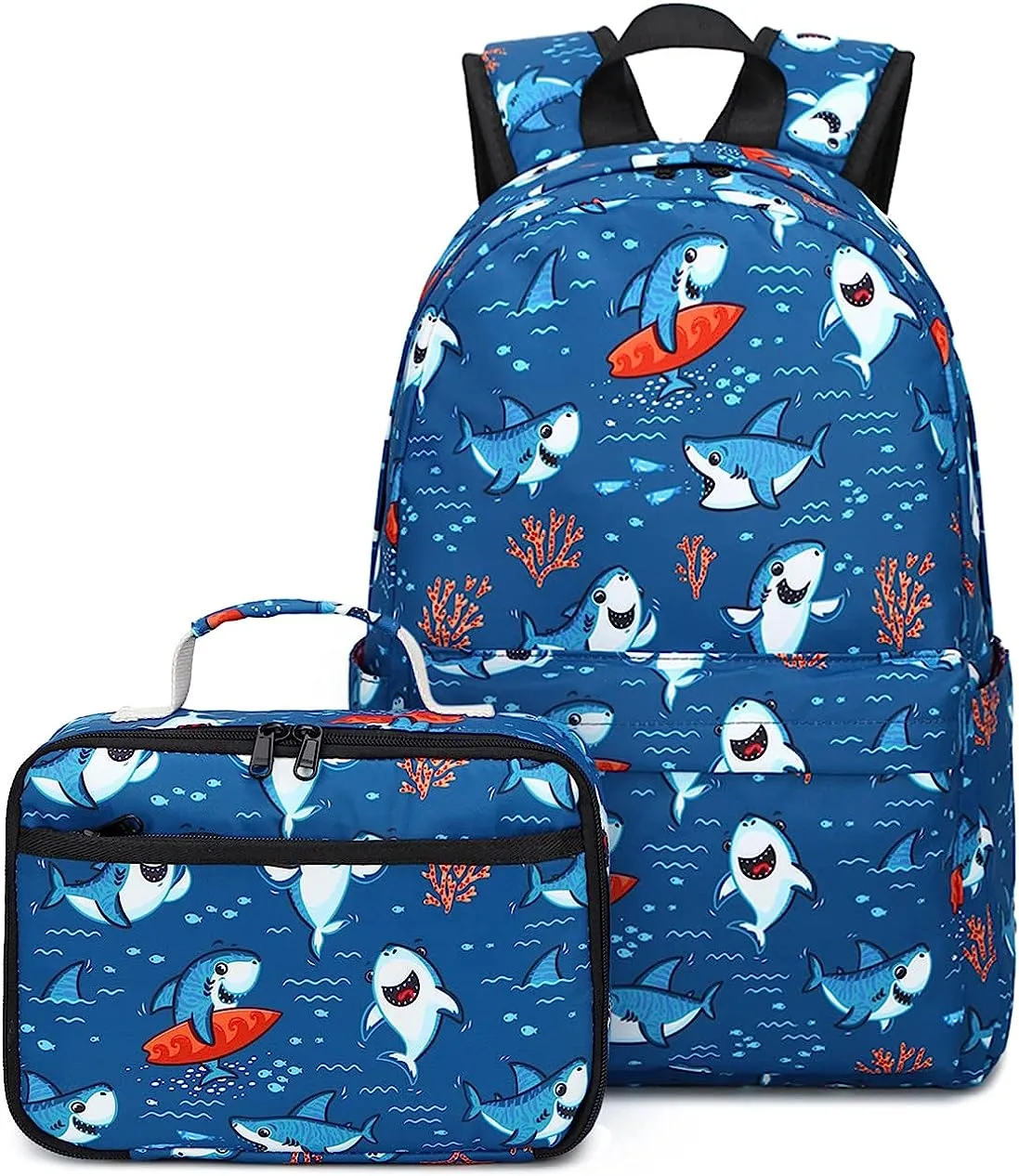 Boys Girls Preschool Backpack with Lunch Box Toddler Kindergarten School Bookbag Set for Age 3-9