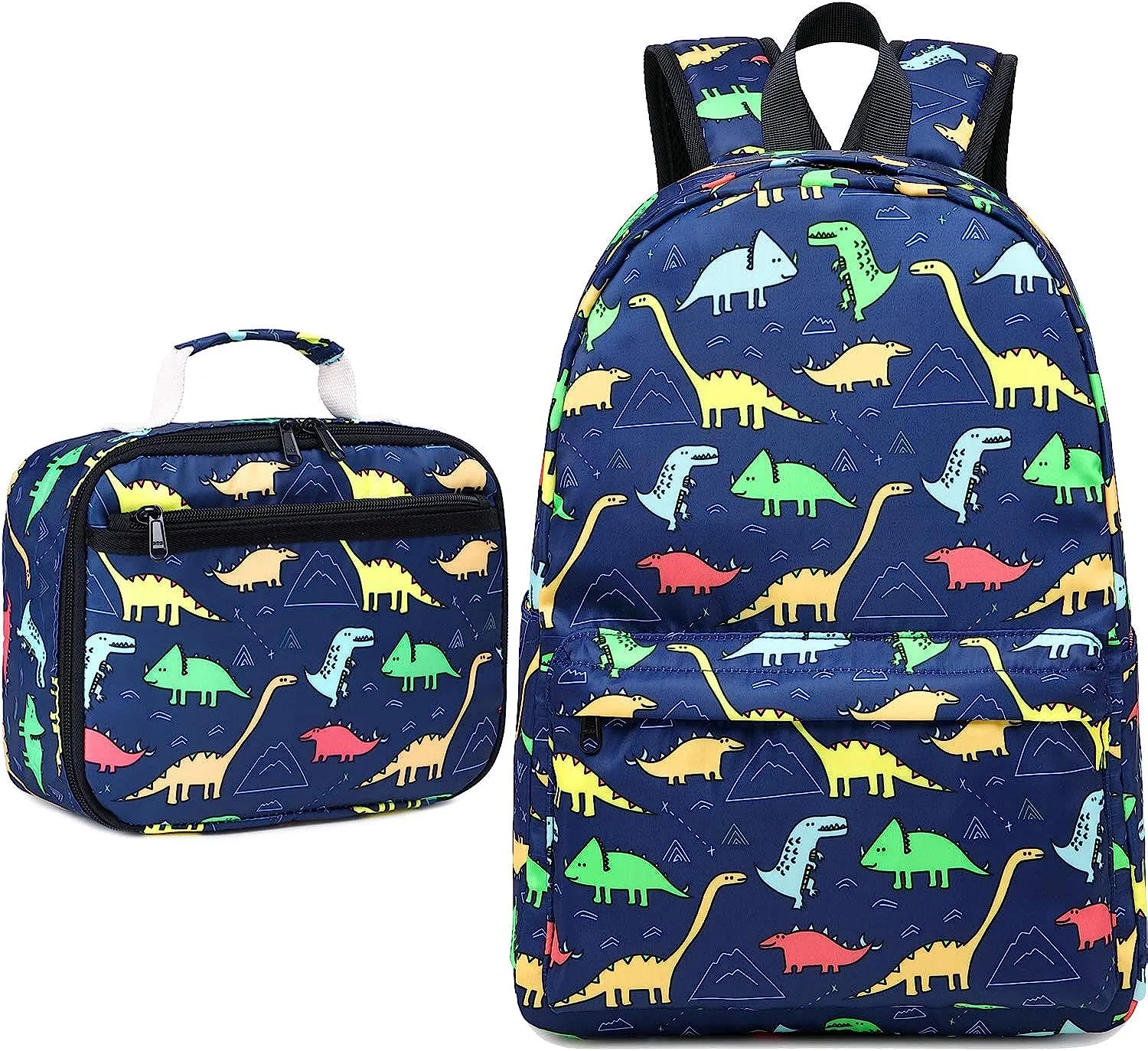 Boys Girls Preschool Backpack with Lunch Box Toddler Kindergarten School Bookbag Set for Age 3-9