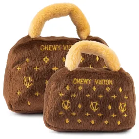 Brown Chewy Vuiton Purse Toy