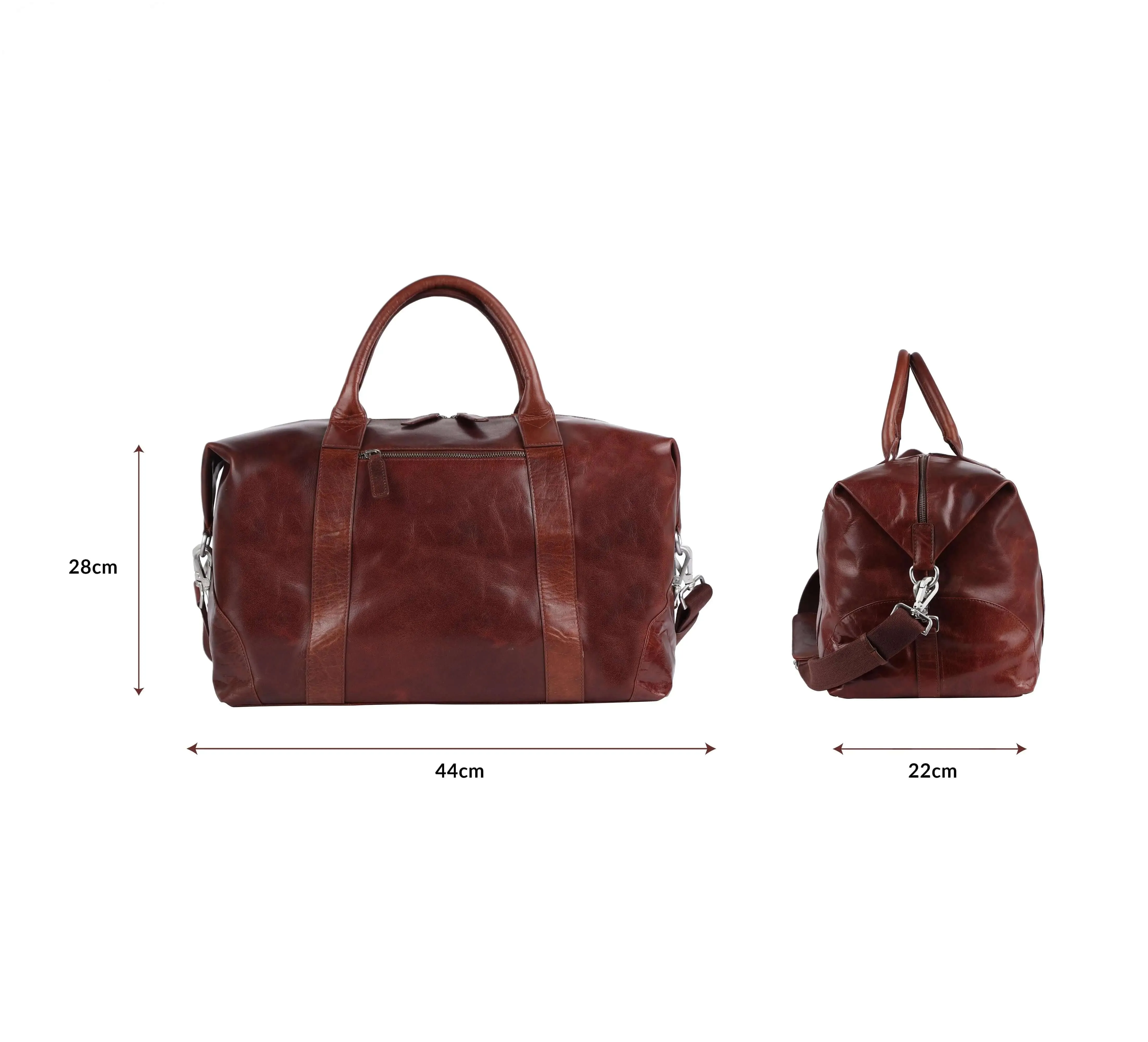 Brown Duffle Bag with Deep Pockets: Stylish and Functional for Active Lifestyles