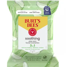 Burt's Bees Facial Towelettes for Sensitive Skin with Aloe Vera 30 Count