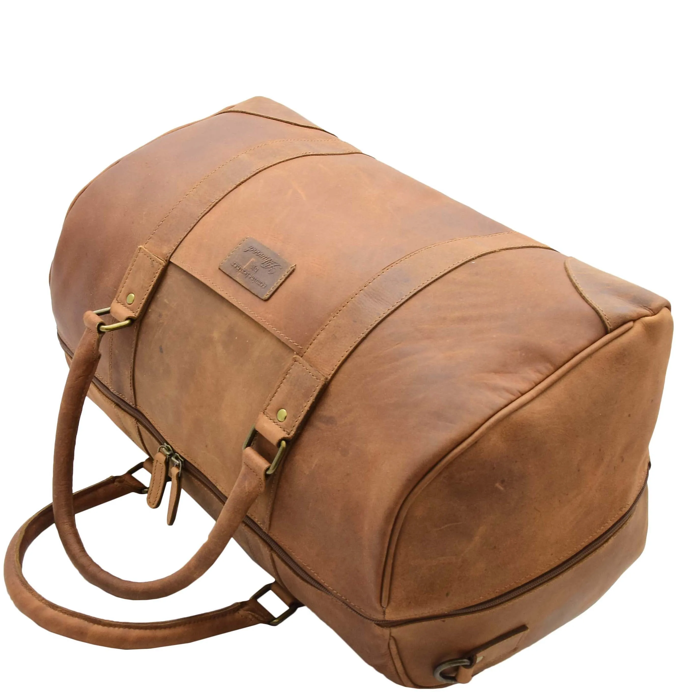 Cabin Travel Weekend Genuine Leather Holdall Bag MARS Tan