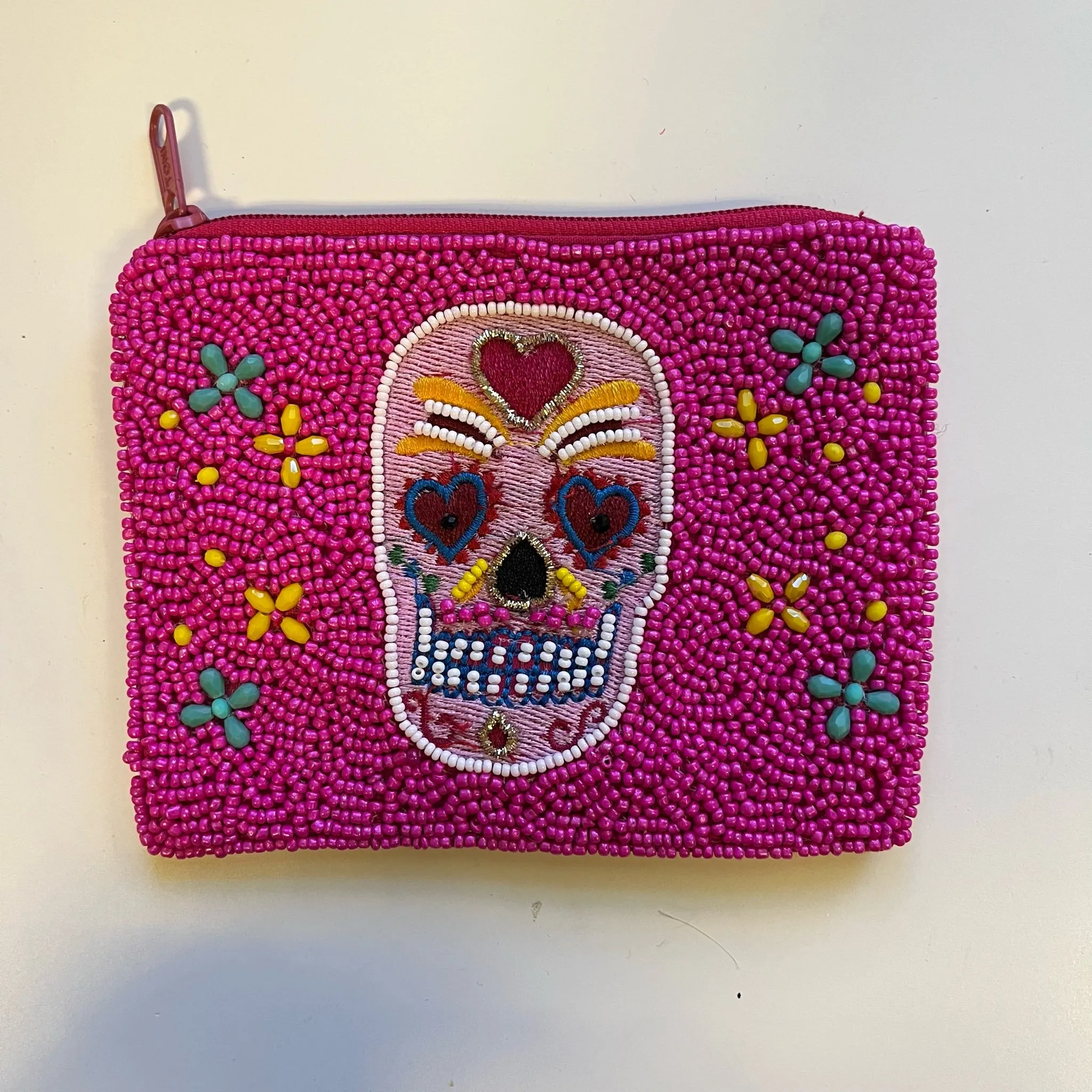 Calavera Skull Coin Purse