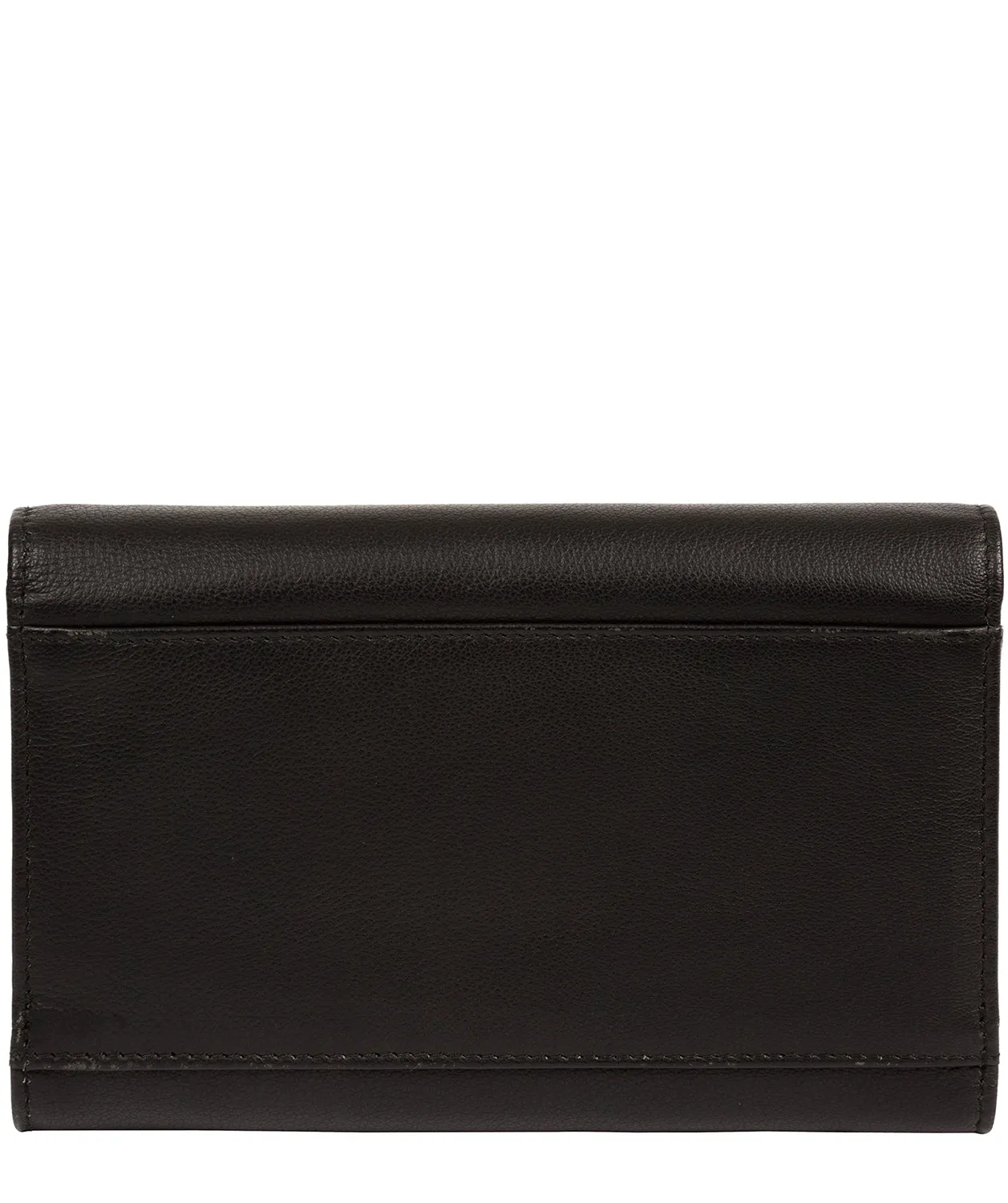 'Carey' Black Leather Purse