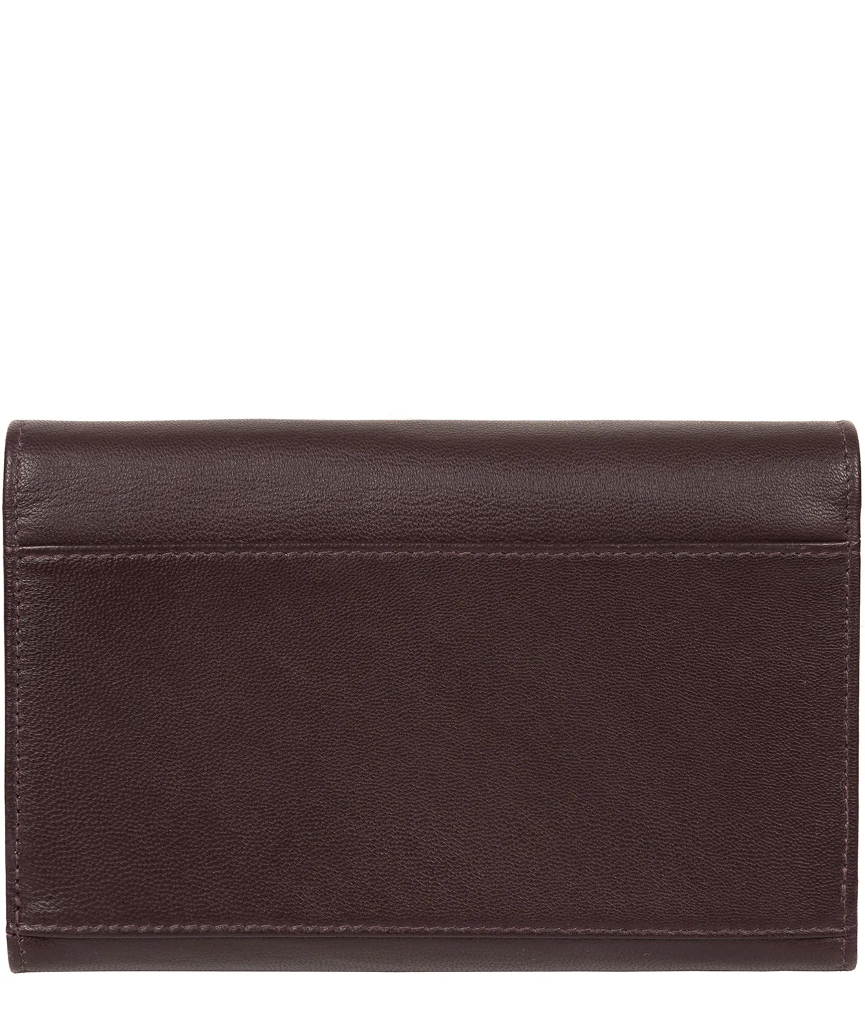 'Carey' Plum Leather Purse