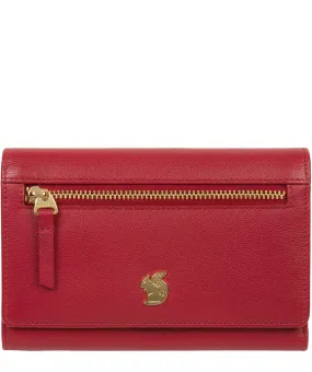 'Carey' Red Leather Purse