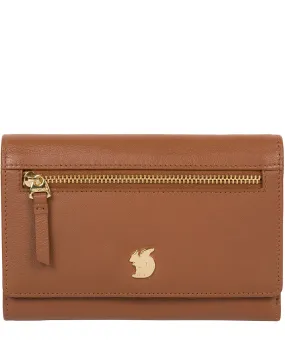 'Carey' Tan Leather Purse